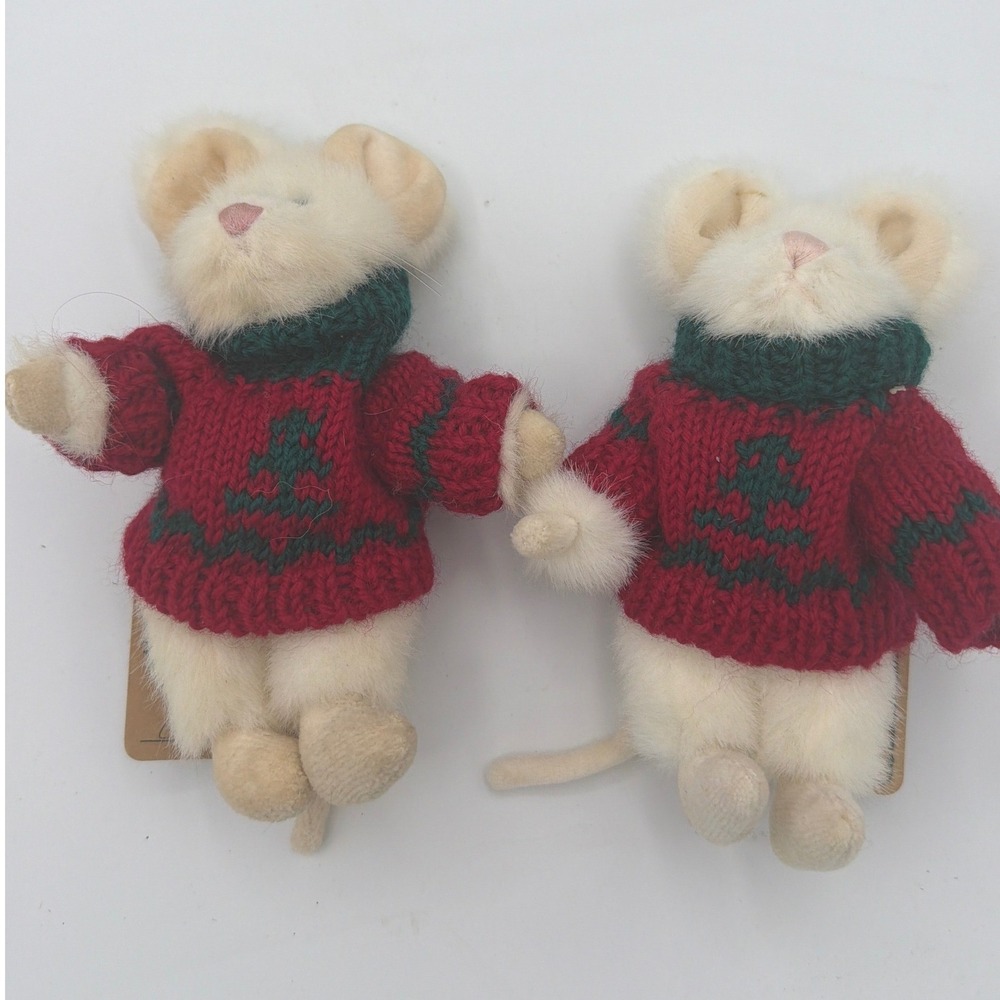 Vintage Boyds Bears Archive Collection Winter Sweater Set of 2 Jointed